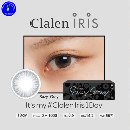 KÍNH ÁP TRÒNG 1 NGÀY MÀU SUZY GRAY - interojo HÀN QUỐC