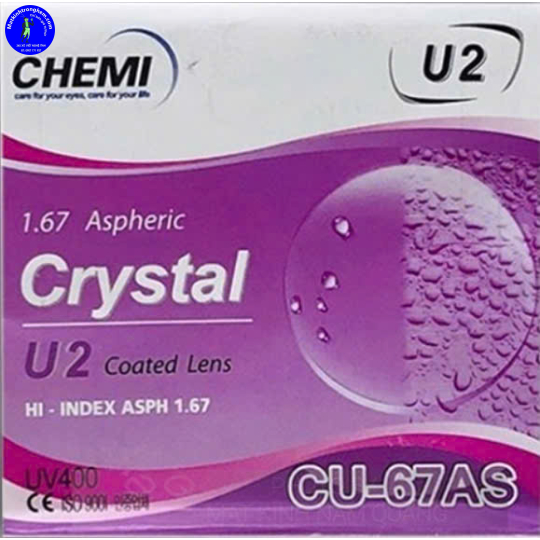 TRÒNG KÍNH SIÊU MỎNG CHIẾT SUẤT 1.67 U2 CHEMI HÀN QUỐC- KHÔNG CẮT ÁNH SÁNG XANH