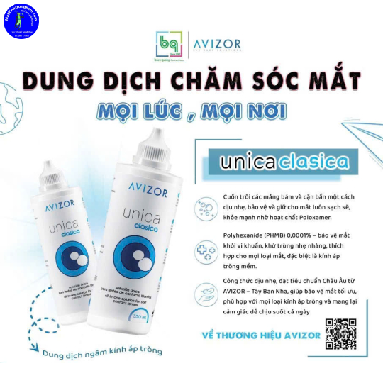 DUNG DỊCH NGÂM KÍNH ÁP TRÒNG UINCA CLASICA 350ml- AVIZOR TÂY BAN NHA